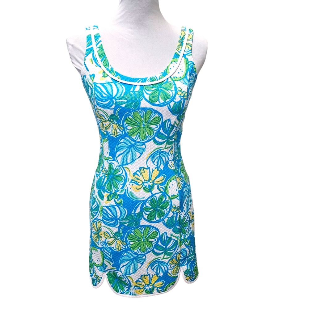 Lilly Pulitzer XXS Lola Shift Dress Sweet and Sour Sleeveless